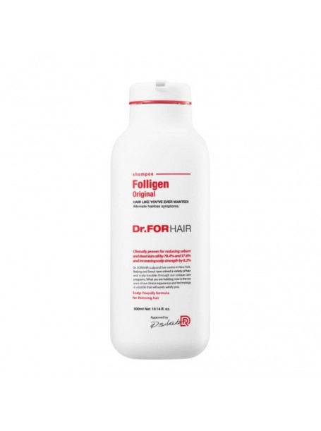 Шампунь с липосомами против выпадения волос Folligen Shampoo - 300 мл "Dr.Forhair"