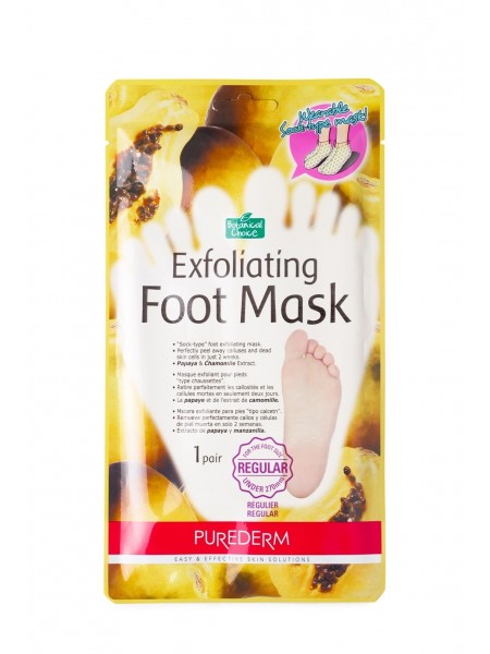 Отшелушивающая маска для ног Exfoliating Foot Mask "Purederm"