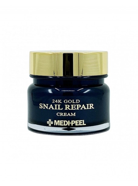 Крем для лица с коллоидным золотом и муцином улитки 24k Gold Snail Repair Cream "Medi-Peel"