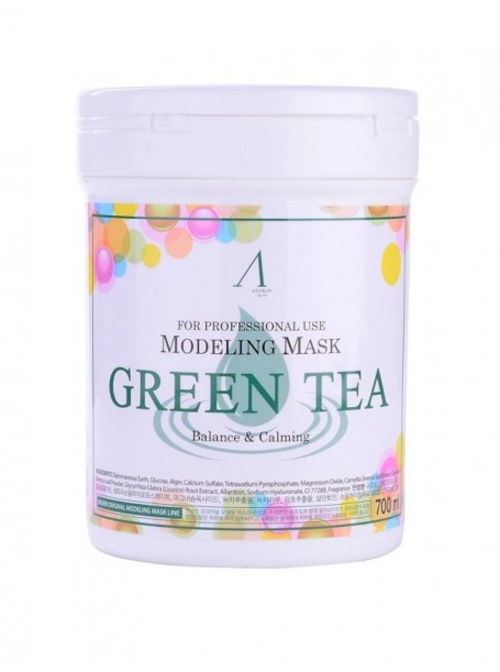Альгинатная маска с зелёным чаем Green Tea Modeling Mask Container 700 мл "Anskin"