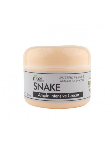 Крем для лица со змеиным ядом Ampule Intensive Cream Snake 100 гр "Ekel"