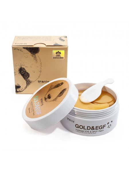 Гидрогелевые патчи для век с коллоидным золотом Gold&EGF Hydrogel Eye&Spot Patch "Byanig"