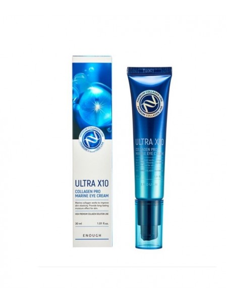 Омолаживающий крем для век с коллагеном Premium Ultra X10 Collagen Pro Marine Eye Cream "ENOUGH"