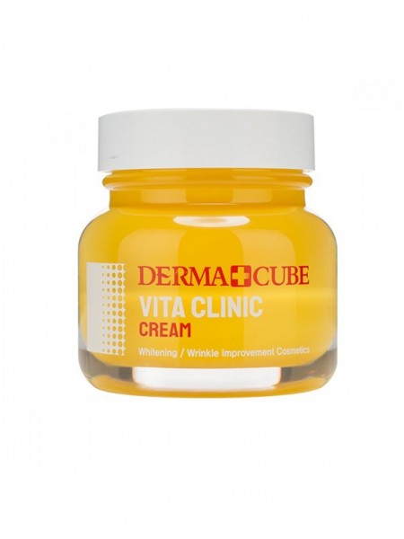 Антиоксидантный крем для сияния кожи Derma+Cube Vita Clinic Cream "Farm Stay"