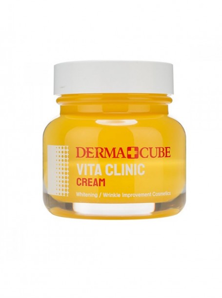 Антиоксидантный крем для сияния кожи Derma+Cube Vita Clinic Cream "Farm Stay"