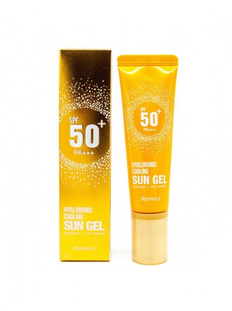 Солнцезащитный гель Hyaluronic Cooling Sun Gel SPF 50+ PA+++"DEOPROCE"