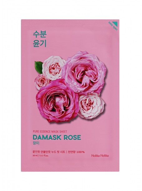 Увлажняющая тканевая маска Дамасская роза Pure Essence Mask Sheet Damask Rose "Holika Holika"