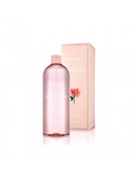 Тонер для лица с экстрактом розы 600 мл Glow Luminous Flower Firming Toner "JMsolution"