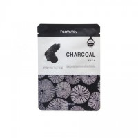 Увлажняющая маска для лица с древесным углем Visible Difference Mask Sheet Char "Farm Stay"