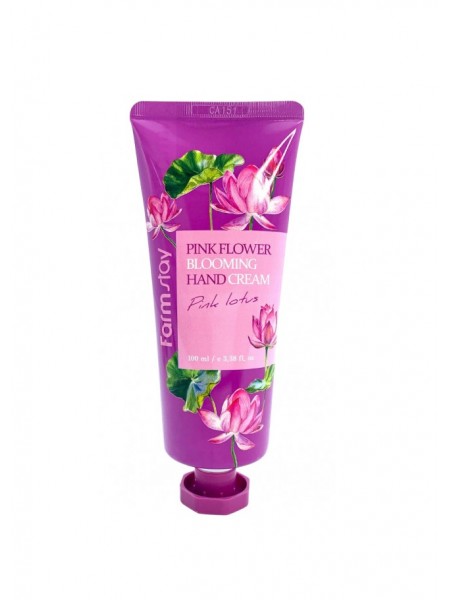 Крем для рук с экстрактом Лотоса Pink Lotus Blooming Hand Cream 100мл "Farm Stay"