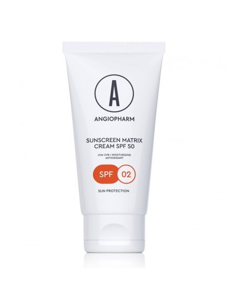 Солнцезащитный крем для лица SPF50 "Angiopharm"