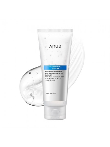 Гель для умывания с гиалуроновой кислотой 8 HYALURONIC ACID MOISTURIZING GENTLE GEL CLEANSER, 150 мл"Anua"
