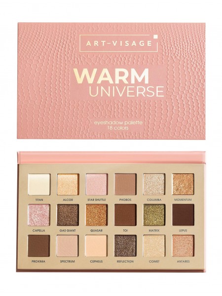 Палетка теней для век Warm Universe Eyeshadow Palette "Art-Visage"