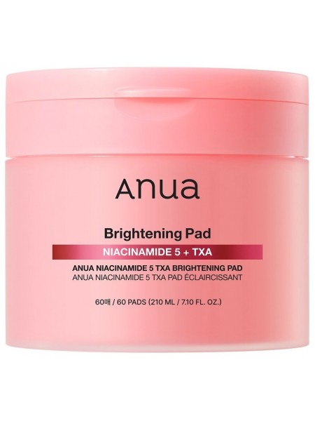 Осветляющие пэды с 5% ниацинамида и транексамовой кислотой Niacinamide 5 TXA 210мл  "Anua"