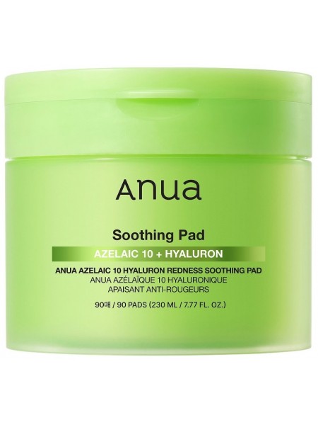 Пэды с азелаиновой кислотой Anua Azelaic Acid 10 Hyaluron Redness Soothing Pad 230мл  "Anua"