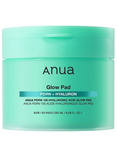 Увлажняющие пэды с ПДРН и гиалуроновой кислотой Anua PDRN 100 Hyaluronic Acid Glow Pad 180мл  "Anua"
