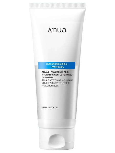 Мягкая пенка для умывания Anua 8 Hyaluronic Acid Hydrating Gentle Foaming Cleanser "Anua"