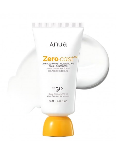 Увлажняющий солнцезащитный крем Zero-Cast Moisturizing Finish Sunscreen SPF50"Anua"
