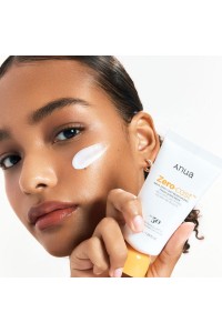 Увлажняющий солнцезащитный крем Zero-Cast Moisturizing Finish Sunscreen SPF50"Anua"