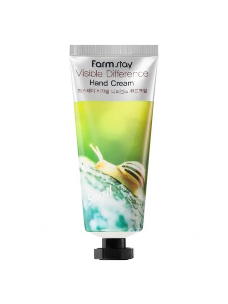 Восстанавливающий крем для рук с улиточным муцином Visible Difference Hand Cream Snail "FarmStay"
