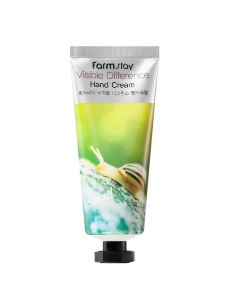 Восстанавливающий крем для рук с улиточным муцином Visible Difference Hand Cream Snail "FarmStay"