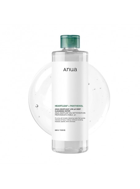 Мицеллярная вода с хауттюйнией для снятия макияжа Heartleaf 87 Low pH Deep Cleansing Water "Anua"