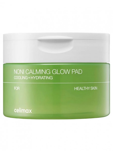 Успокаивающие тонер-пэды с экстрактом нони для сияния кожи The Real Noni Calming Glow Pad 50 шт "CELIMAX"