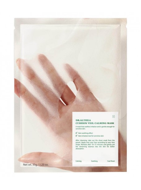 Тканевая маска с охлаждающим эффектом Cushion Veil Calming Mask " Dr. Althea"