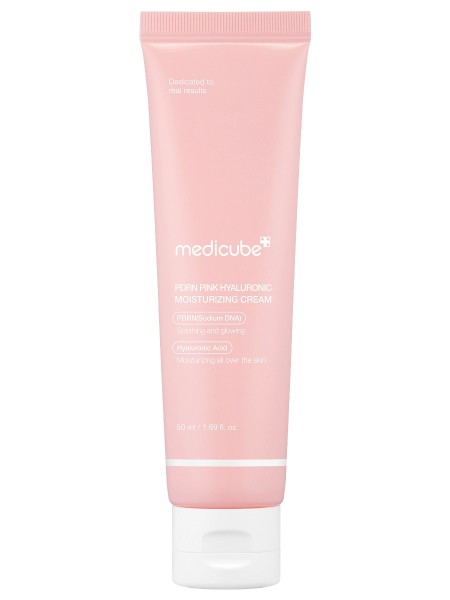 Пептидный крем с ПДРН и гиалуроновой кислотой PDRN Pink Hyaluronic Moisturizing Cream 50 мл "Medicube"