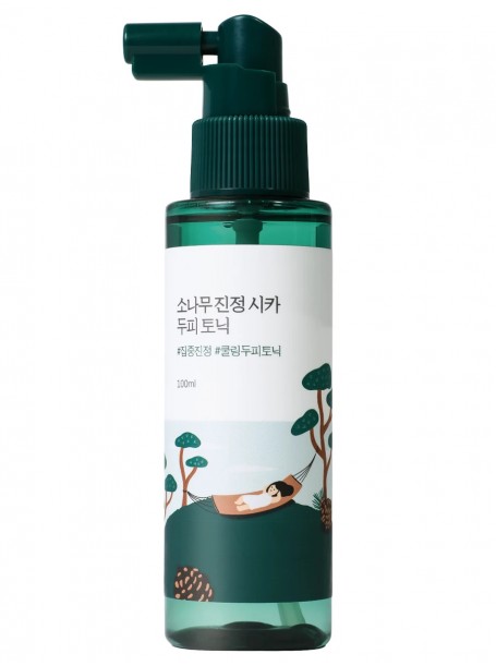 Тоник для кожи головы с экстрактами сосны и центеллы Pine Calming Cica Scalp Tonic 100 мл "Round Lab"