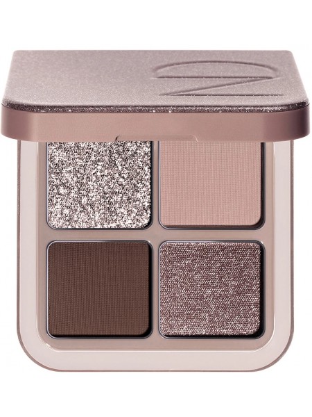 Компактная палетка теней для век Luxe Glam Compact Quad Eyeshadow Palette in Cool "NATASHA DENONA"