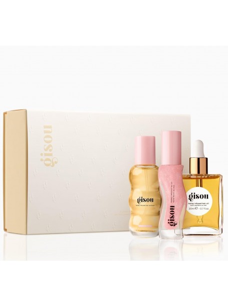 Подарочный набор Honey Gloss On The Go масло для волос, масло для губ и парфюм "gisou"