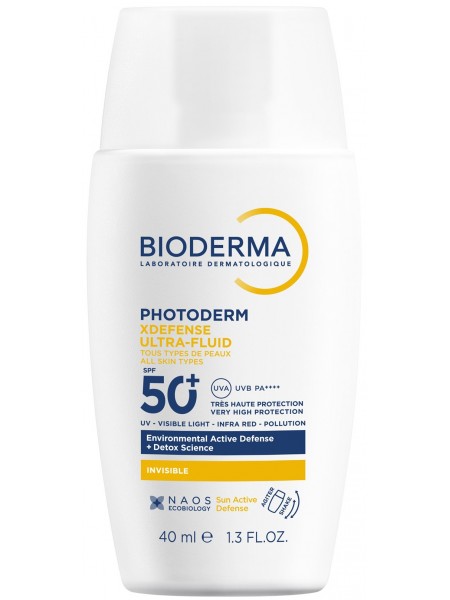 Солнцезащитный флюид для всех типов кожи Xdefense SPF50+, 40 мл "Bioderma"