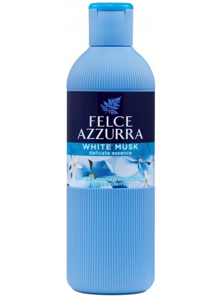 Парфюмированный гель для ванны и душа  Белый мускус 650 мл "Felce Azzurra"