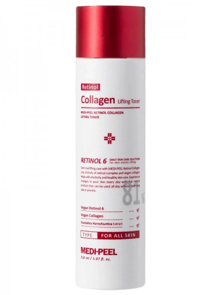 Омолаживающий тоник с ретинолом и коллагеном  Retinol Collagen Lifting Toner "Medi-Peel"