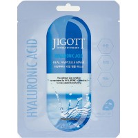 Ампульная тканевая маска с гиалуроновой кислотой / Hyaluronic Acid Real Ampoule Mask, 27 мл "Jigott"