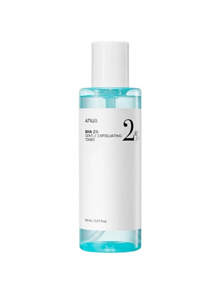 Мягкий отшелушивающий тонер с салициловой кислотой  BHA 2% Gentle Exfoliating Toner "Anua"