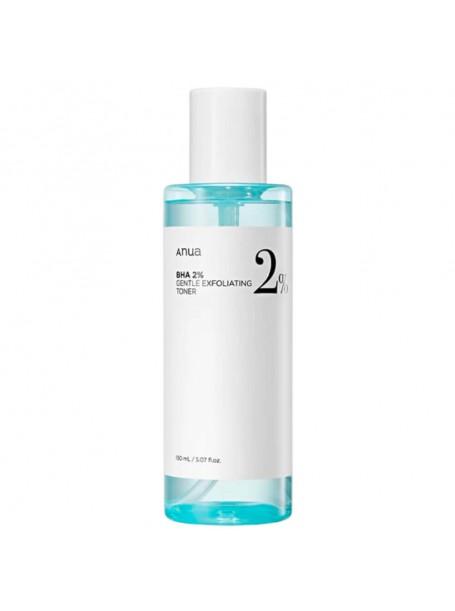Мягкий отшелушивающий тонер с салициловой кислотой  BHA 2% Gentle Exfoliating Toner "Anua"