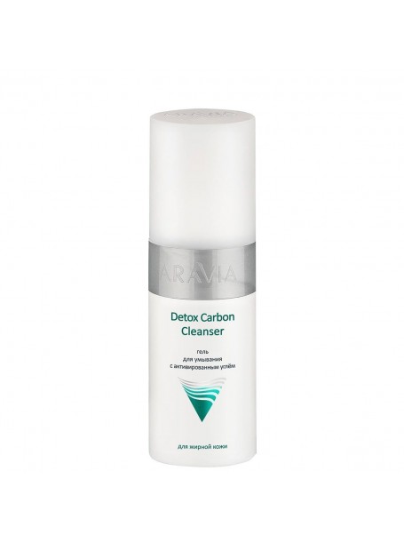 Гель для умывания с активированным углём Detox Carbon Cleanser, 150 мл, "ARAVIA"