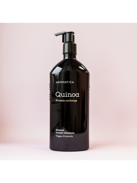 Шампунь для поврежденных волос с протеином киноа Aromatica Quinoa Protein Shampoo 400 мл "Aromatica"