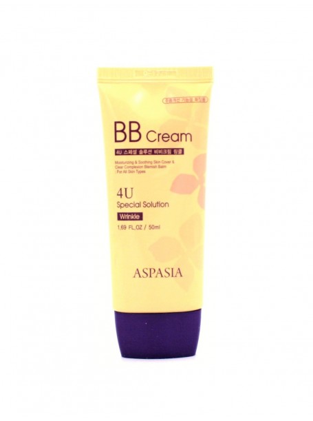BB крем для лица солнцезащитный 4U Sun BB cream WRINKLE, 50 мл "Aspasia"