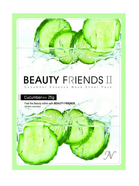 Маска тканевая Essence Mask Sheet Pack  Cucumber (Огурец) "Beauty Friends"