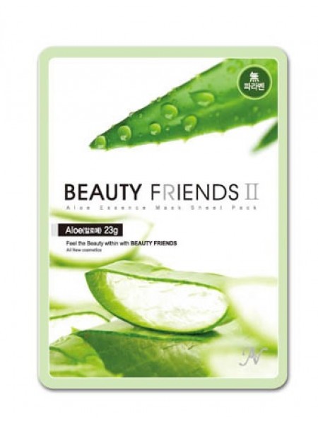 Маска тканевая Essence Mask Sheet Pack Aloe (Алоэ)  "Beauty Friends"