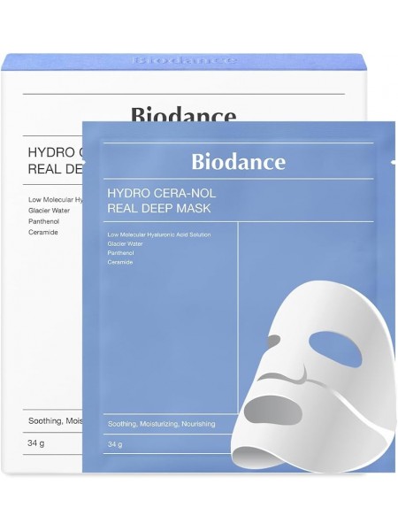 Маска гидрогелевая с церамидами - Hydro Cera-Nol Real Deep Mask 34 гр "Biodance"