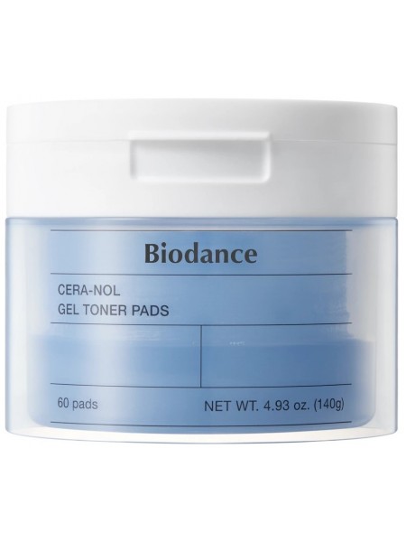 Гелевые тонер-пэды с ледниковой водой Cera-nol Gel Toner Pads "Biodance"