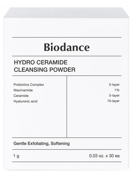 Энзимная пудра с пробиотиками и керамидами Hydro Ceramide Cleansing Powder 1 гр х 30 шт "Biodance"
