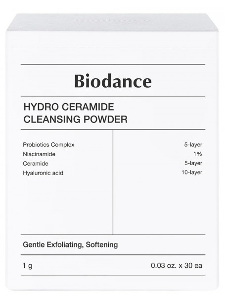 Энзимная пудра с пробиотиками и керамидами Hydro Ceramide Cleansing Powder 1 гр х 30 шт "Biodance"