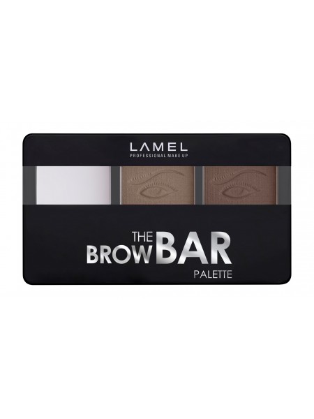 Набор для бровей  The Brow Bar № 401 Средне-коричневый 4.5 г "Lamel"
