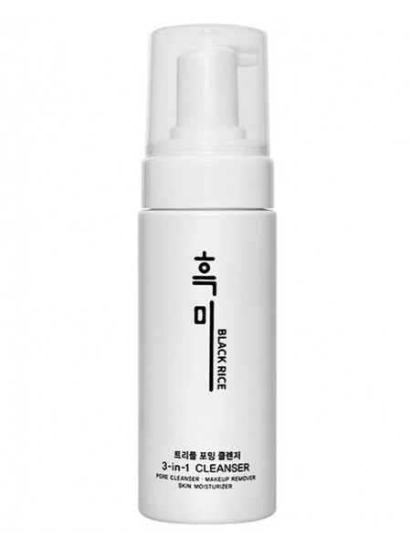 Очищающая пенка 3 в 1 Triple Foaming Cleanser 150 ml "Black Rice"