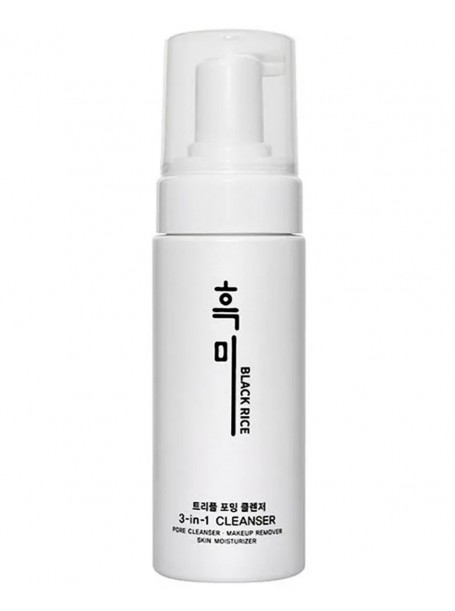 Очищающая пенка 3 в 1 Triple Foaming Cleanser 150 ml "Black Rice"